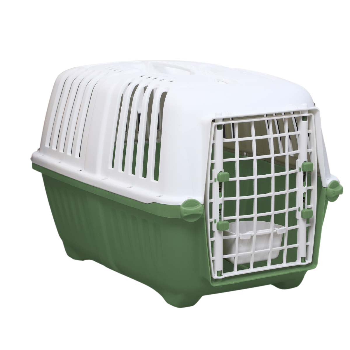Jaula Transportadora para Perro/Gato de Aire Compacto para Gatos y Perros Pequeños - Material PP Duradero, Caja de Mascotas Portátil con Ventilación y Puerta de Acceso Fácil, Ideal para Viajes en Avión y Uso al Aire Libre, Caja de Viaje para Mascotas | Transportador de Mascotas Compacto | Caja de Mascotas Ventilada| Integrada con Bebedero| Con rejilla| DUKE´S