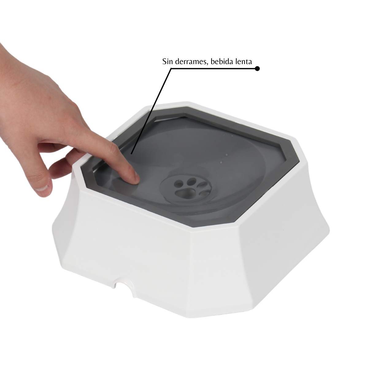 Bebedero para Perro o Gato Antiderrames| Plastico| DUKE´S
|Tazón de agua para mascotas a prueba de derrames con base antideslizante y filtro flotante - Diseño transparente, ideal para perros y gatos, perfecto para viajes, sin batería, estación de agua para mascotas | Diseño funcional para mascotas | Tazón de plástico duradero, tazón de agua para perros