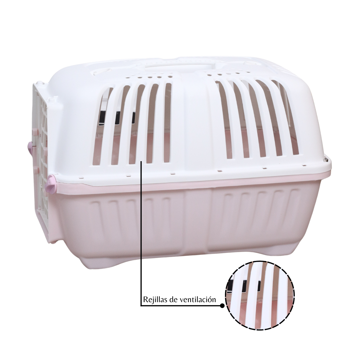 Jaula Transportadora para Perro/Gato de Aire Compacto para Gatos y Perros Pequeños - Material PP Duradero, Caja de Mascotas Portátil con Ventilación y Puerta de Acceso Fácil, Ideal para Viajes en Avión y Uso al Aire Libre, Caja de Viaje para Mascotas | Transportador de Mascotas Compacto | Caja de Mascotas Ventilada| Integrada con Bebedero| Con rejilla| DUKE´S