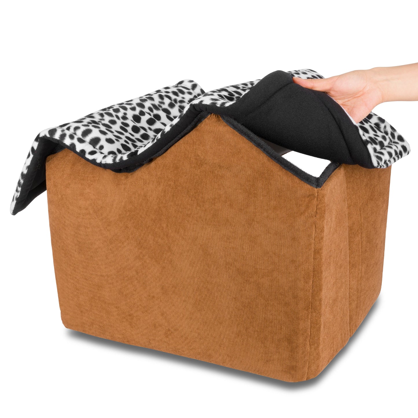 Casa para perros suave, | DUKE´S Acogedora casa para perros para todas las estaciones en estilo de dibujos animados, adecuada para perros pequeños, con un diseño de villa cerrado. Es lavable y proporciona calor en invierno.
Casa Cama para razas pequeñas y razas medianas