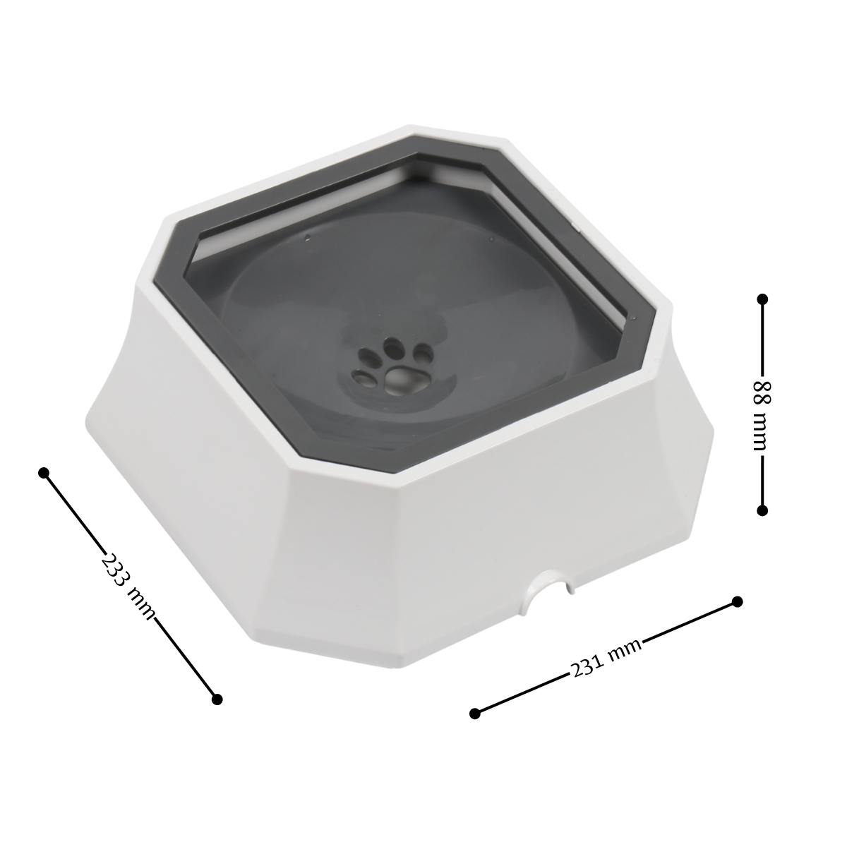 Bebedero para Perro o Gato Antiderrames| Plastico| DUKE´S
|Tazón de agua para mascotas a prueba de derrames con base antideslizante y filtro flotante - Diseño transparente, ideal para perros y gatos, perfecto para viajes, sin batería, estación de agua para mascotas | Diseño funcional para mascotas | Tazón de plástico duradero, tazón de agua para perros