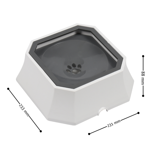 Bebedero para Perro o Gato Antiderrames| Plastico| DUKE´S
|Tazón de agua para mascotas a prueba de derrames con base antideslizante y filtro flotante - Diseño transparente, ideal para perros y gatos, perfecto para viajes, sin batería, estación de agua para mascotas | Diseño funcional para mascotas | Tazón de plástico duradero, tazón de agua para perros