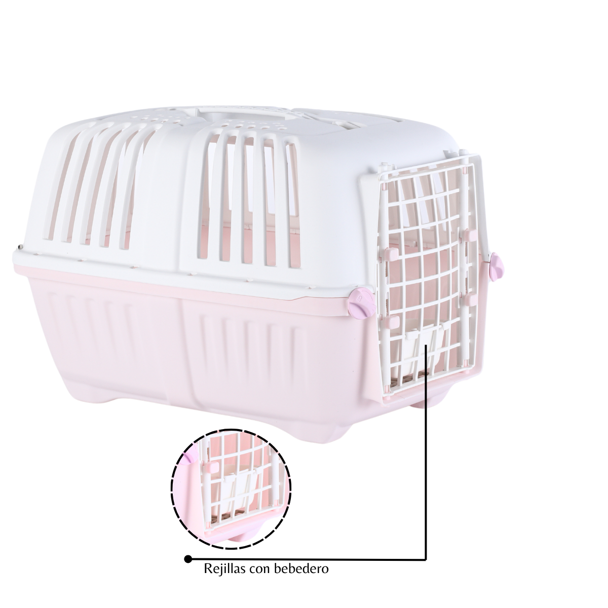 Jaula Transportadora para Perro/Gato de Aire Compacto para Gatos y Perros Pequeños - Material PP Duradero, Caja de Mascotas Portátil con Ventilación y Puerta de Acceso Fácil, Ideal para Viajes en Avión y Uso al Aire Libre, Caja de Viaje para Mascotas | Transportador de Mascotas Compacto | Caja de Mascotas Ventilada| Integrada con Bebedero| Con rejilla| DUKE´S