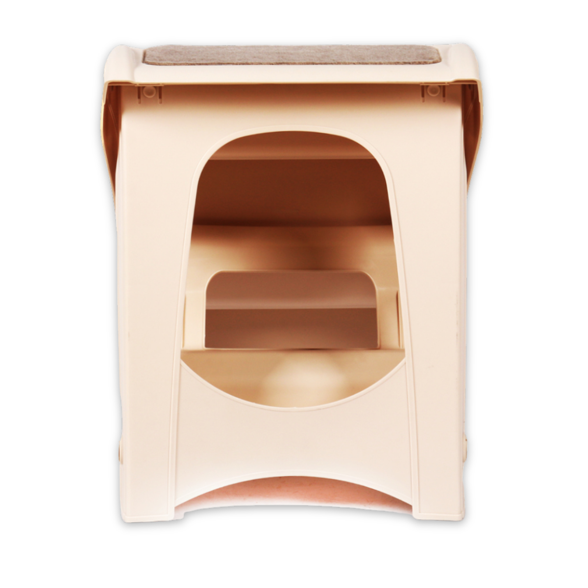 Escalera Plegable para Perro o Gato Talla Mediana de Ángulo Recto para Mascotas, Material PP, Diseño de Huellas de Patas y Huesos Adorables, Fácil de Armar y Guardar, Escalones Antideslizantes para Uso en el Hogar - Ideal para Sofá, Cama y Más, Escalera para Mascotas | Escalera para Mascotas Moderna | Escalera para Mascotas Duradera| 1 Pieza | DUKE´S