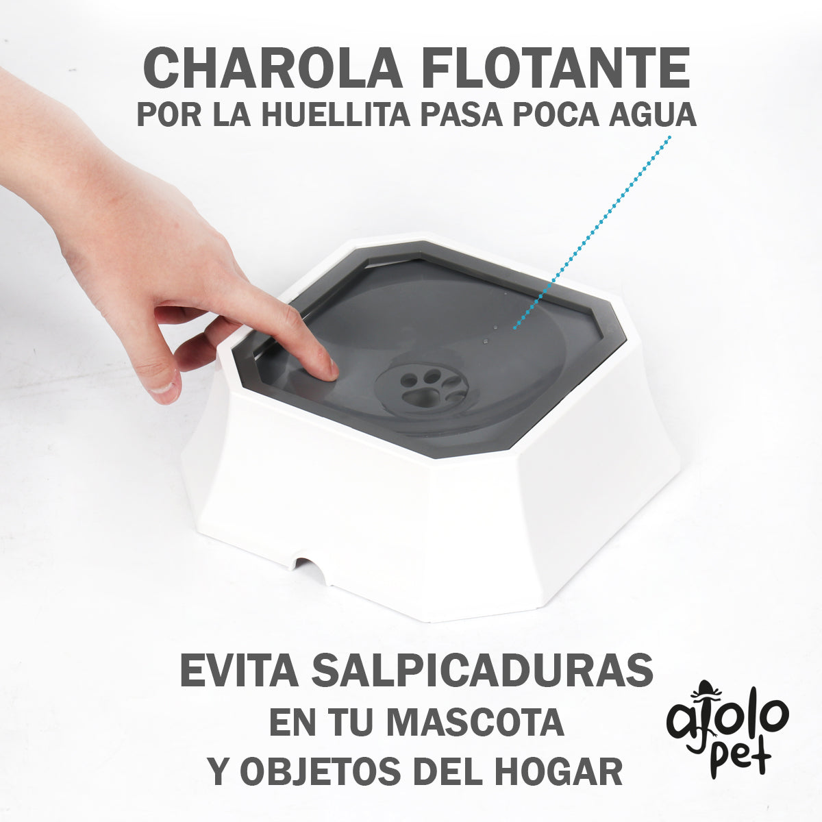 Bebedero Para Mascota Anti- Derrames Ajolopet - XDB-020