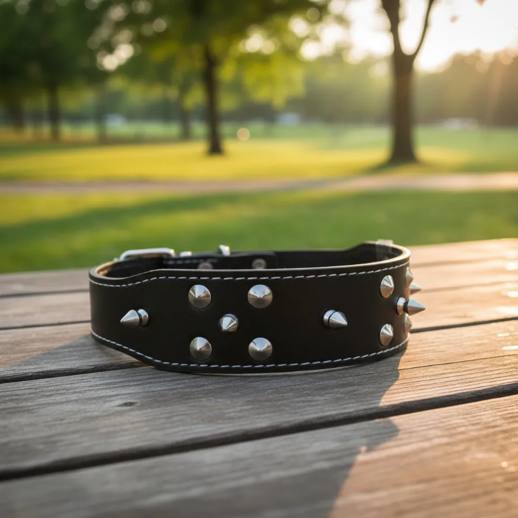 Collar Para Perro Grande Picos De Metal Duke´s