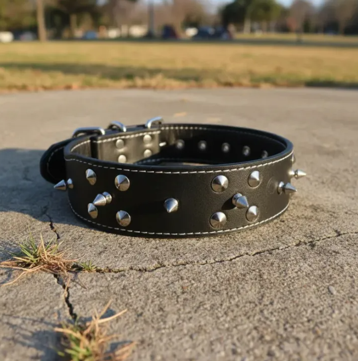 Collar Para Perro Grande Picos De Metal Duke´s