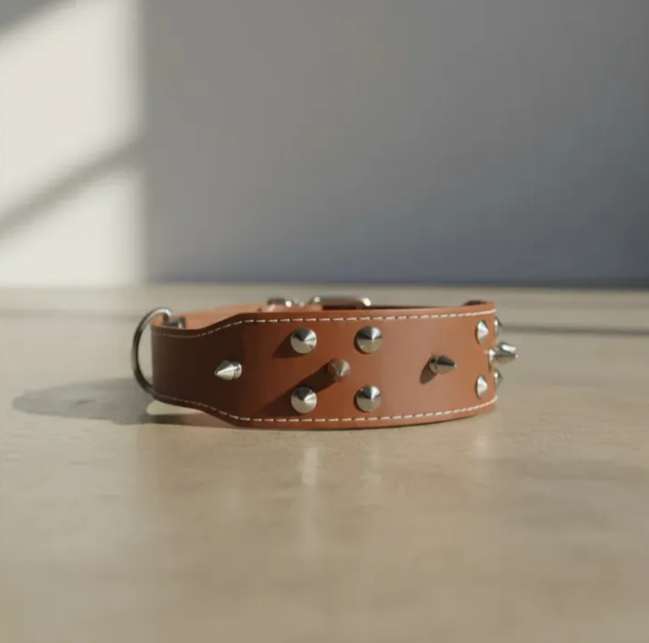 Collar Para Perro Grande Picos De Metal Duke´s