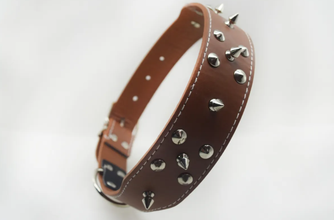 Collar Para Perro Grande Picos De Metal Duke´s