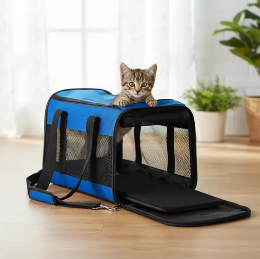 Mochila Transportadora para Mascotas Duke's Azul | Perros y Gatos hasta 9 kg