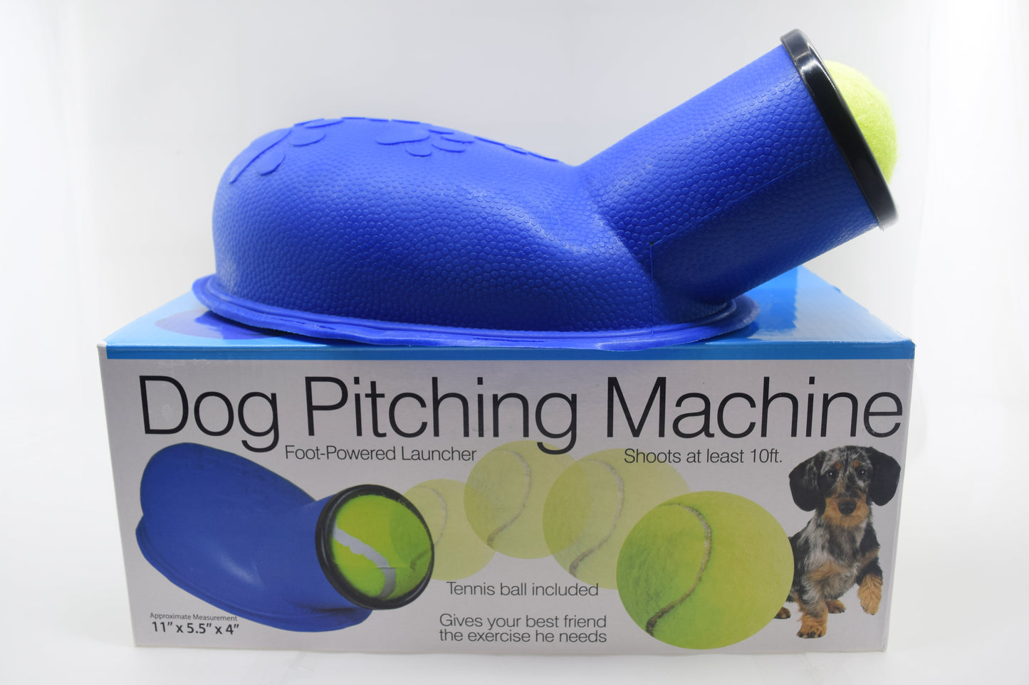 Juguete Lanza Pelotas interactivo de juguete inteligente, con patrón geométrico, de plástico, para razas pequeñas, pelota para mascotas razas grandez y razas medianas