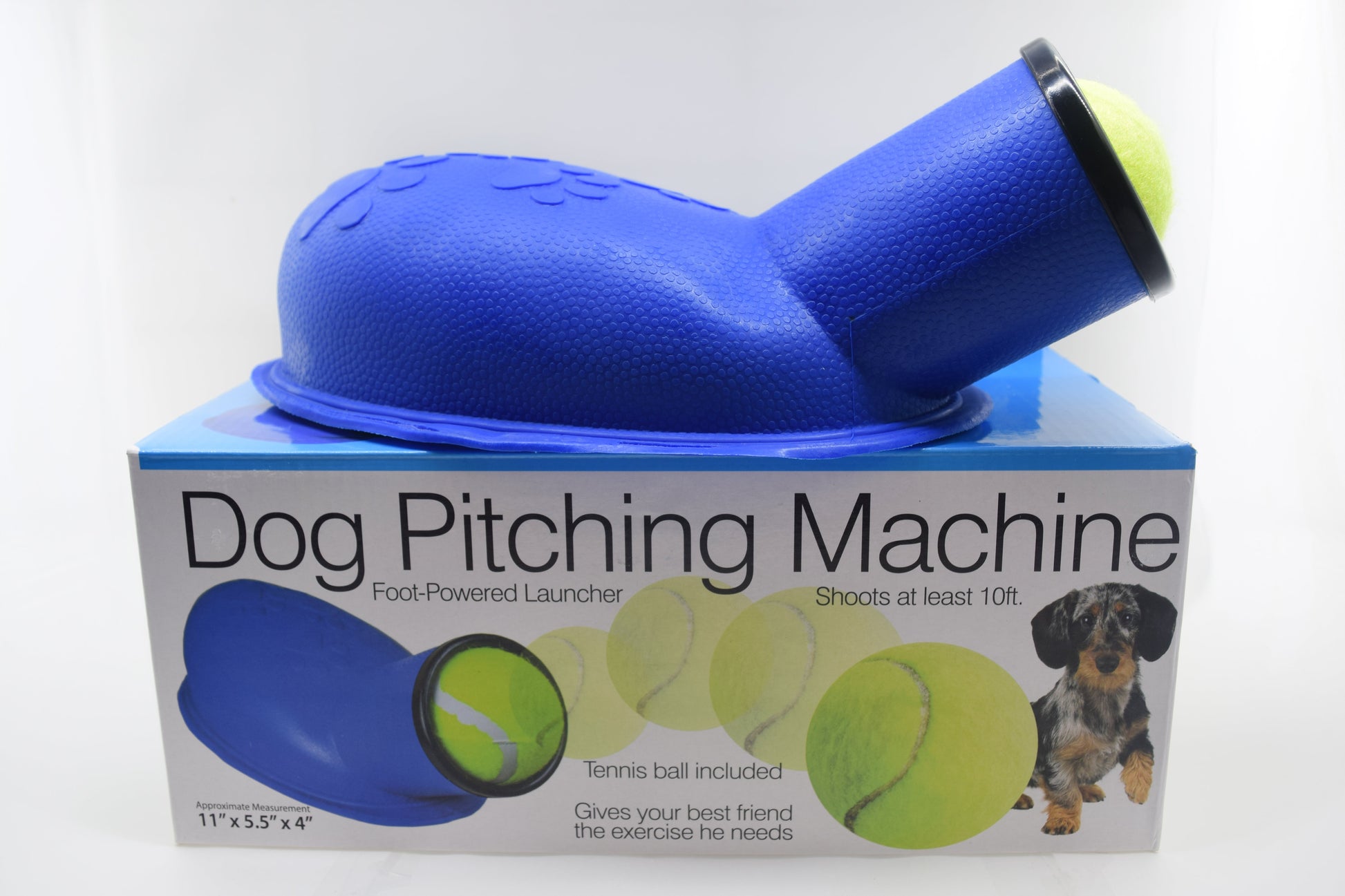 Juguete Lanza Pelotas interactivo de juguete inteligente, con patrón geométrico, de plástico, para razas pequeñas, pelota para mascotas razas grandez y razas medianas