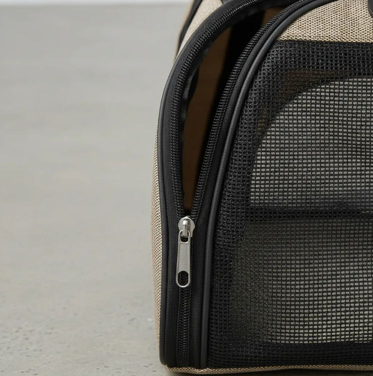 Mochila Transportadora Duke's Beige para Perros y Gatos | Apta para Avión