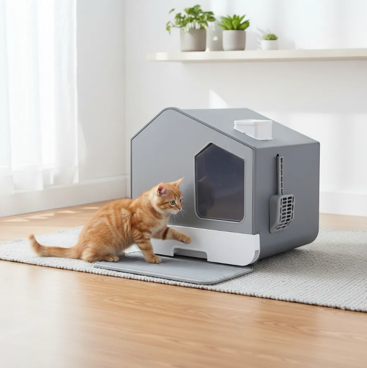 Arenero para Gato Casita  Ajolopet - XDB-465