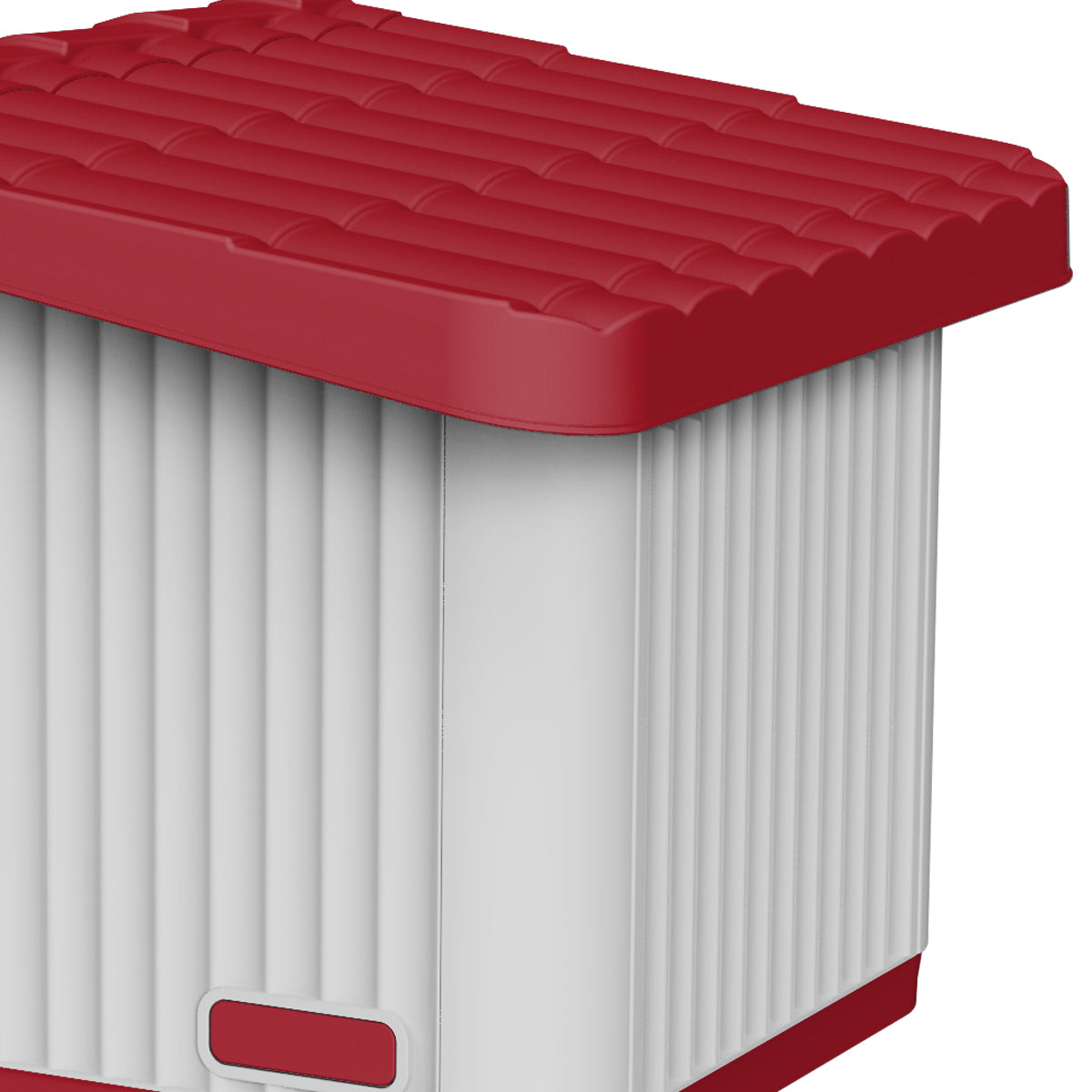 Casa Perro Chico Plástico Térmica Raza Pequeña Mini Ajolopet Rojo