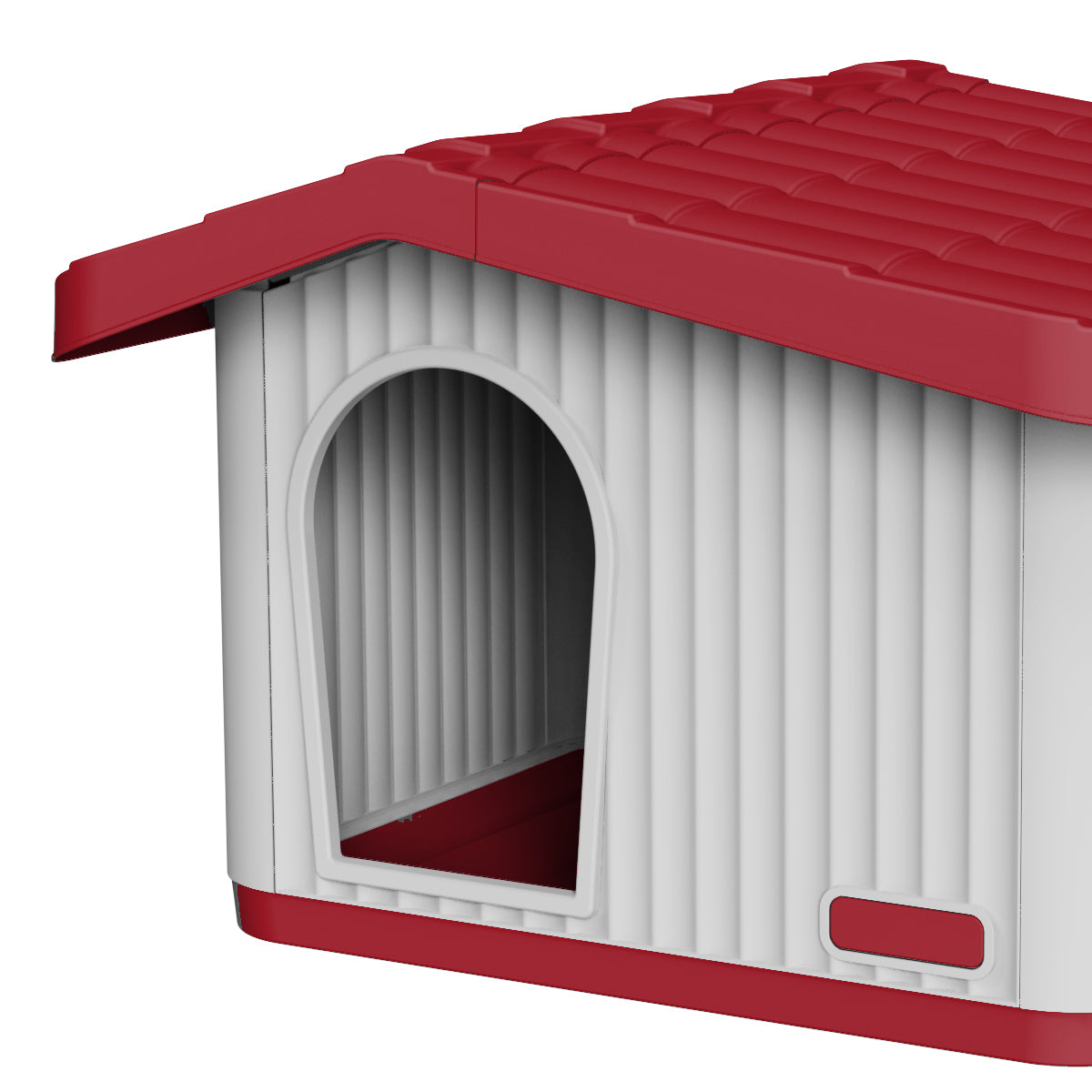 Casa Perro Chico Plástico Térmica Raza Pequeña Mini Ajolopet Rojo