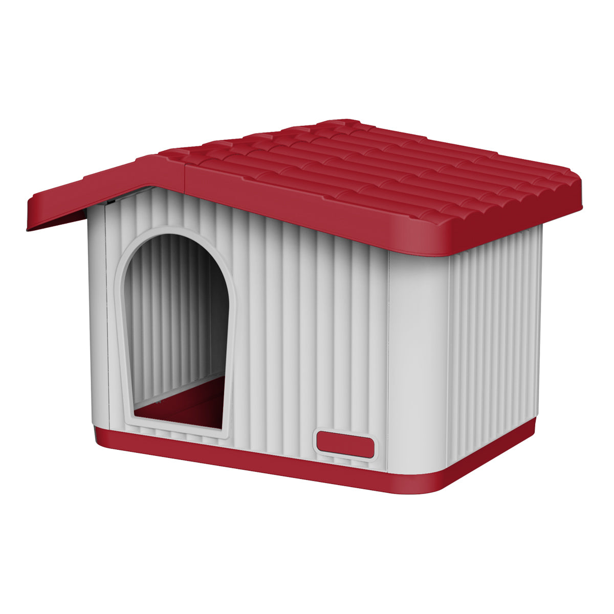 Casa Perro Chico Plástico Térmica Raza Pequeña Mini Ajolopet Rojo